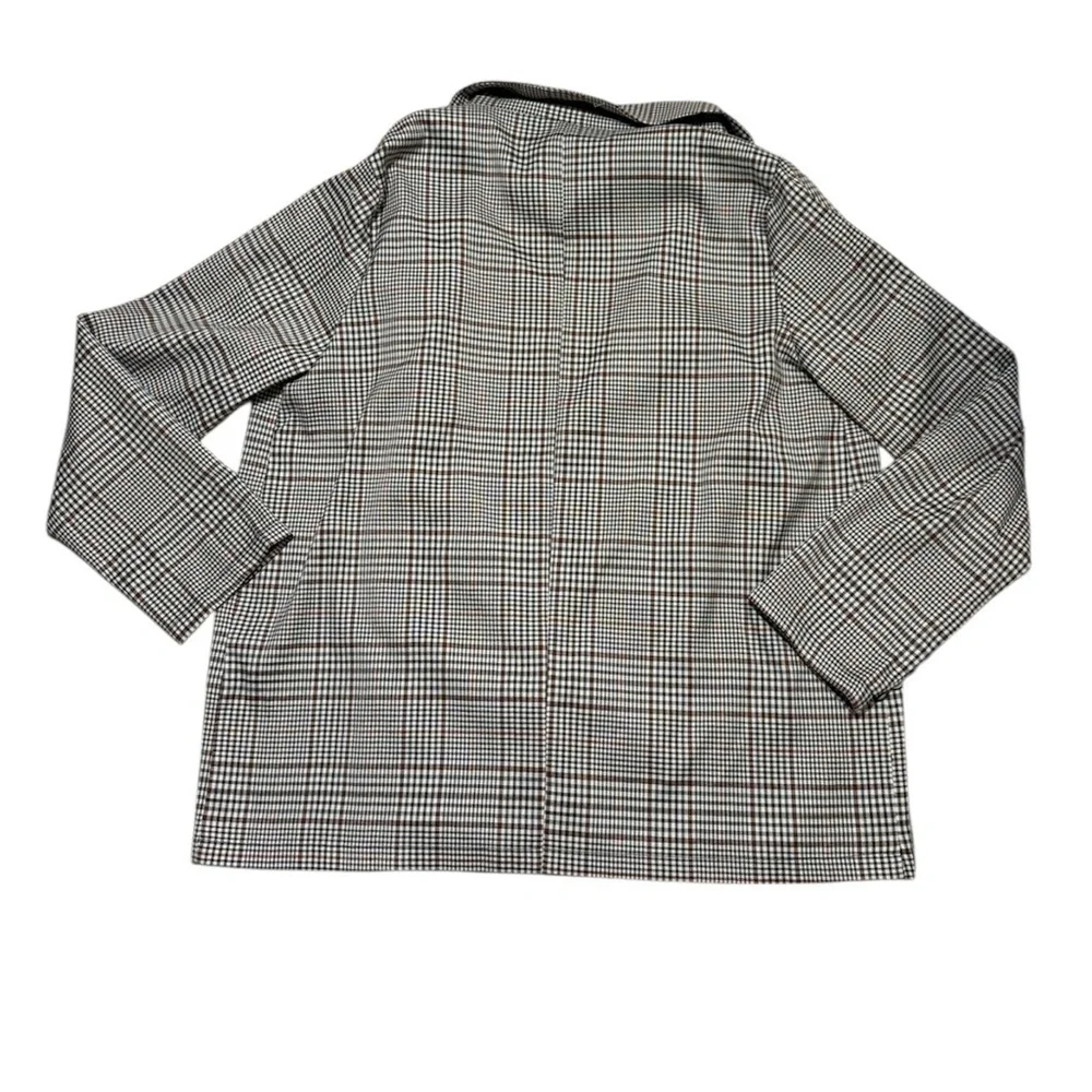 Lightweight Plaid Slouchy Blazer - Picture 5 of 5